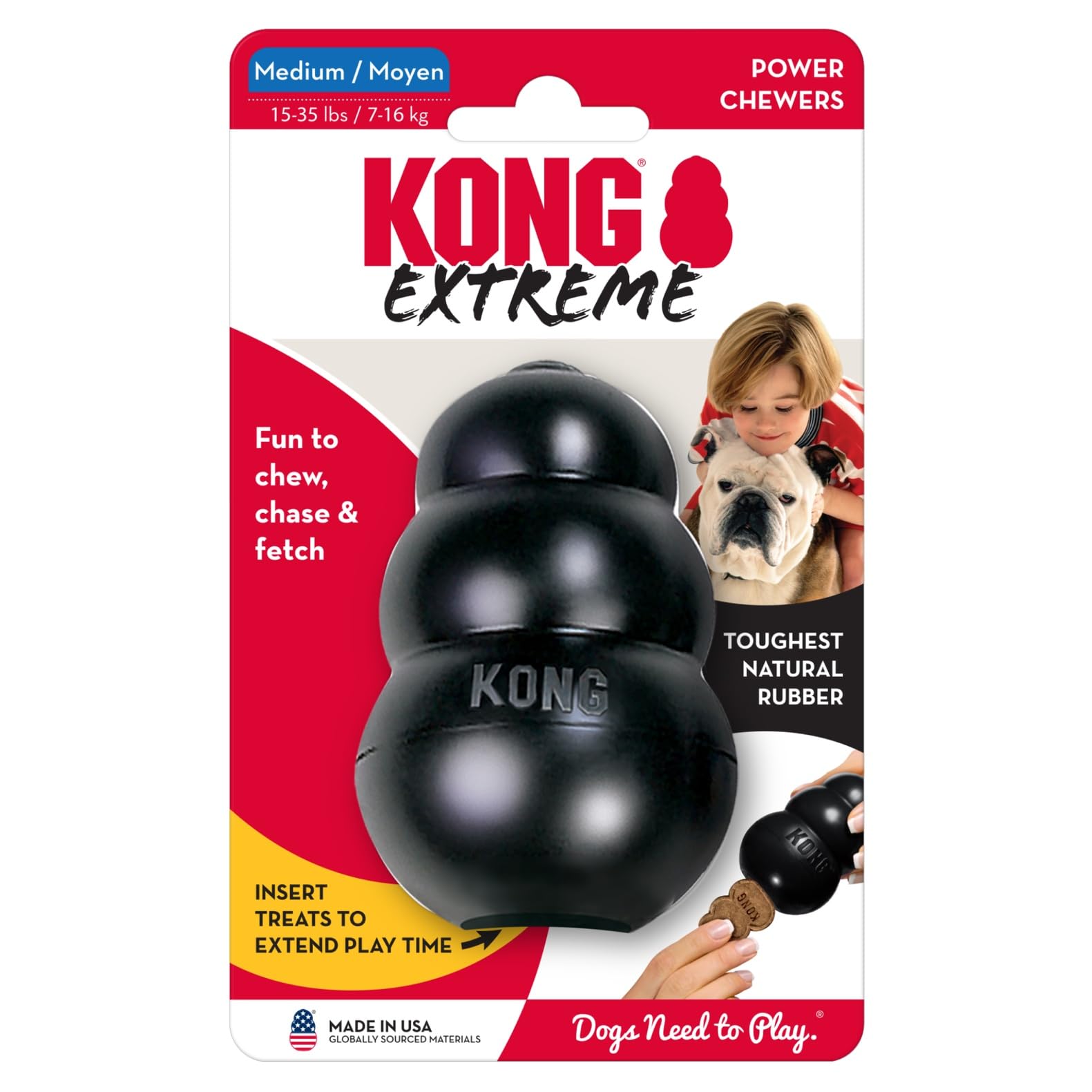 KONG Extreme safe interactive play for power chewers