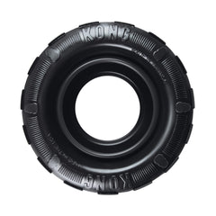 KONG Extreme Tires durable natural rubber for long-lasting chews and fetch.