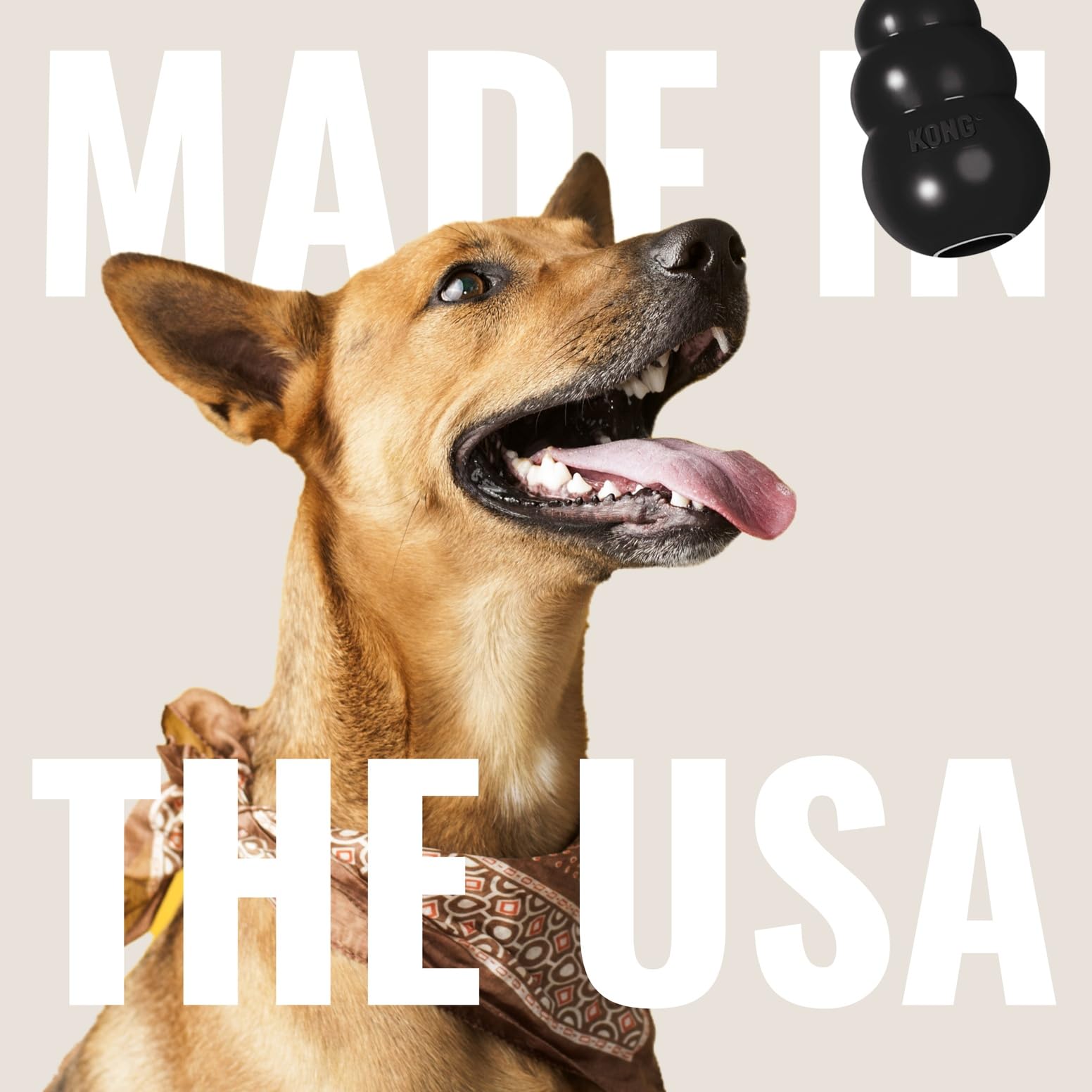 KONG Extreme USA-made toy offers trusted quality and satisfaction guarantee.