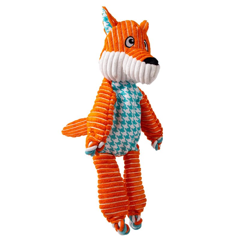 KONG Floppy Knots extra-large fox color is easy to spot for grab and fetch