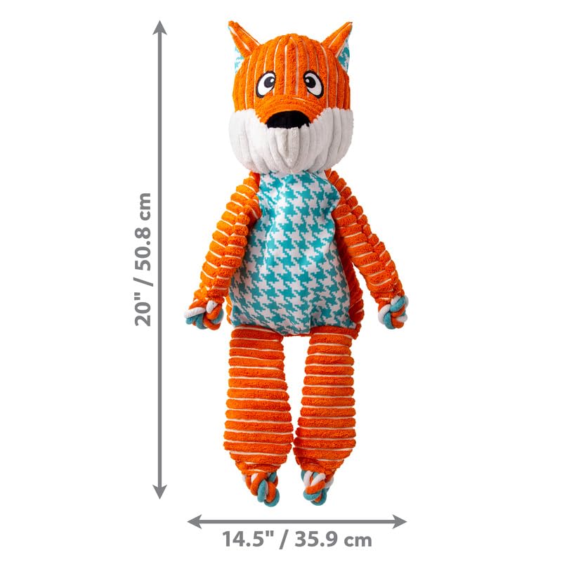 KONG Floppy Knots plush exterior with rope interior for multi-texture chewing