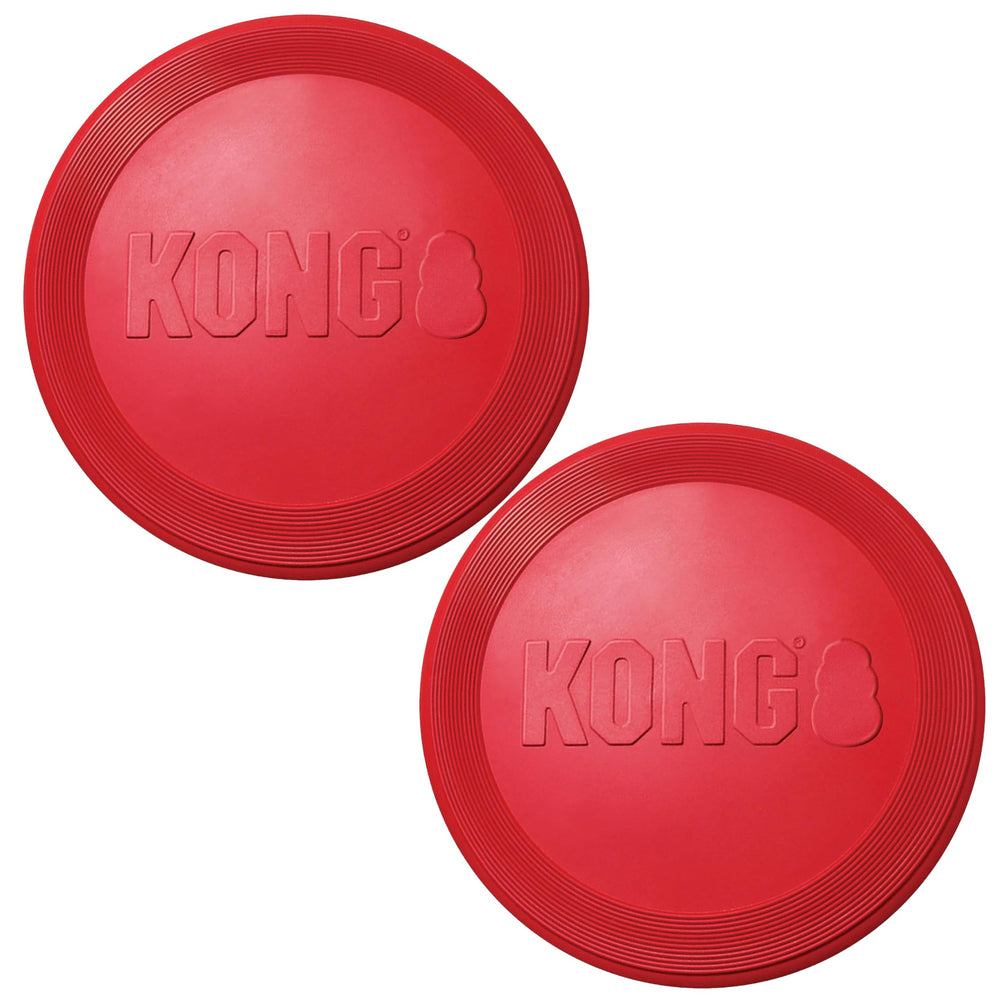 KONG Flyer full-shot highlights durable natural rubber for outdoor fetch