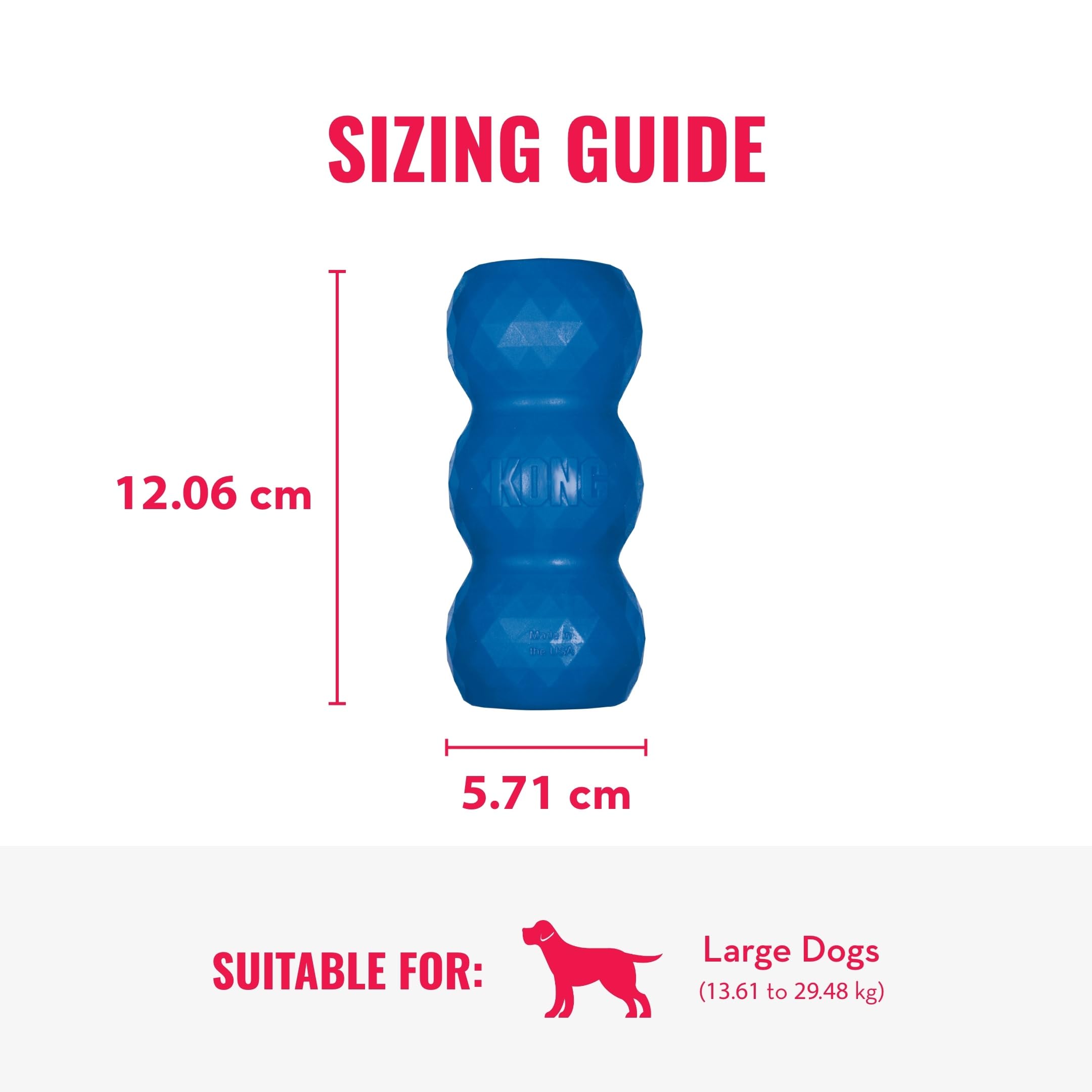 KONG Genius Mike durable non-toxic construction stands up to enthusiastic chewing while protecting teeth.