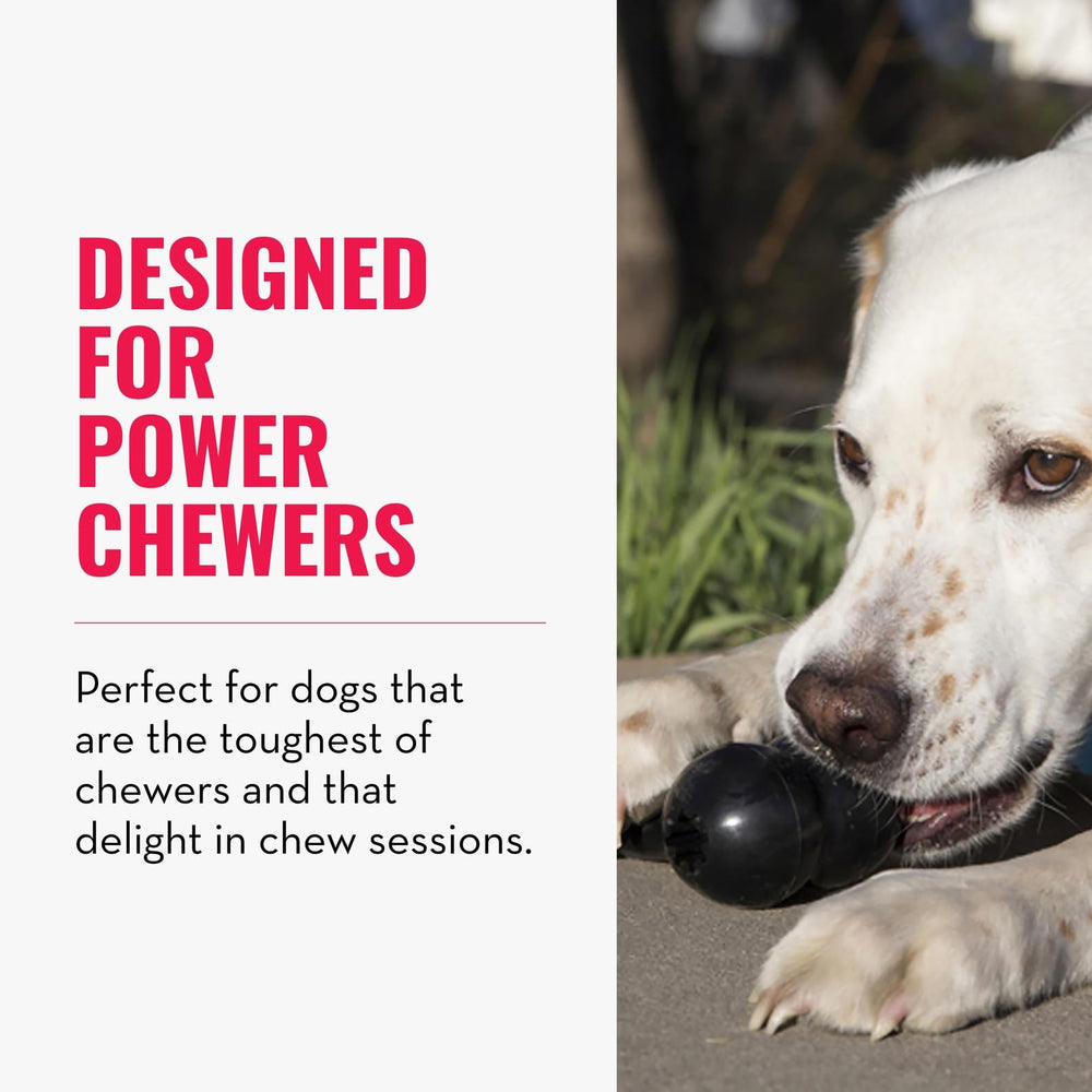 KONG Goodie Bone Extreme closeup rubber reveals textured surface for grip.