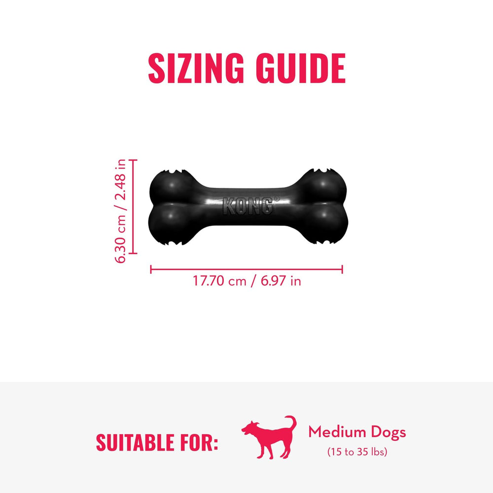 KONG Goodie Bone Extreme goodie gripper closeup shows treat-holding feature.