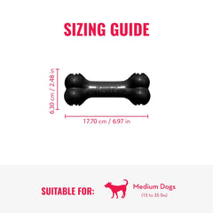 KONG Goodie Bone Extreme goodie gripper closeup shows treat-holding feature.