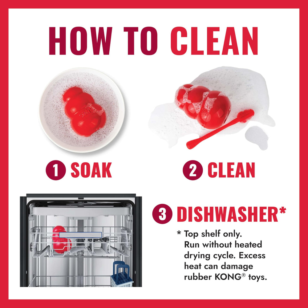 KONG Goodie Bone red with Goodie Gripper for stuffing