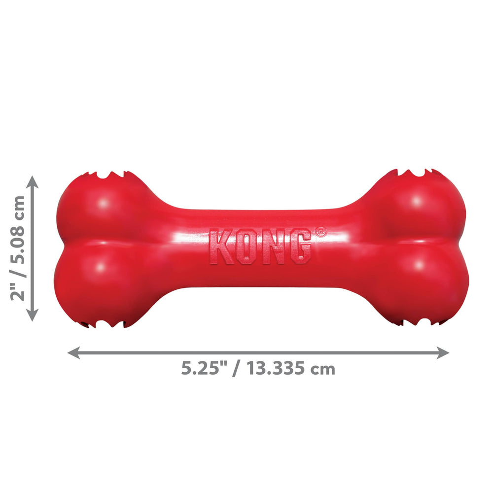 KONG Goodie Bone treat-dispensing image shows Easy Treat or Ziggies compatibility.