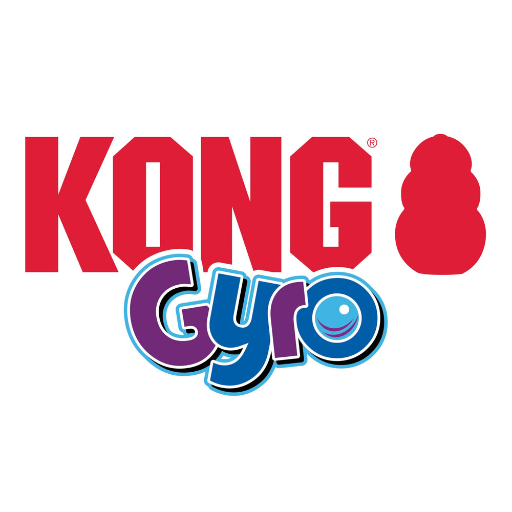 KONG Gyro center spinning orb detail encouraging independent play
