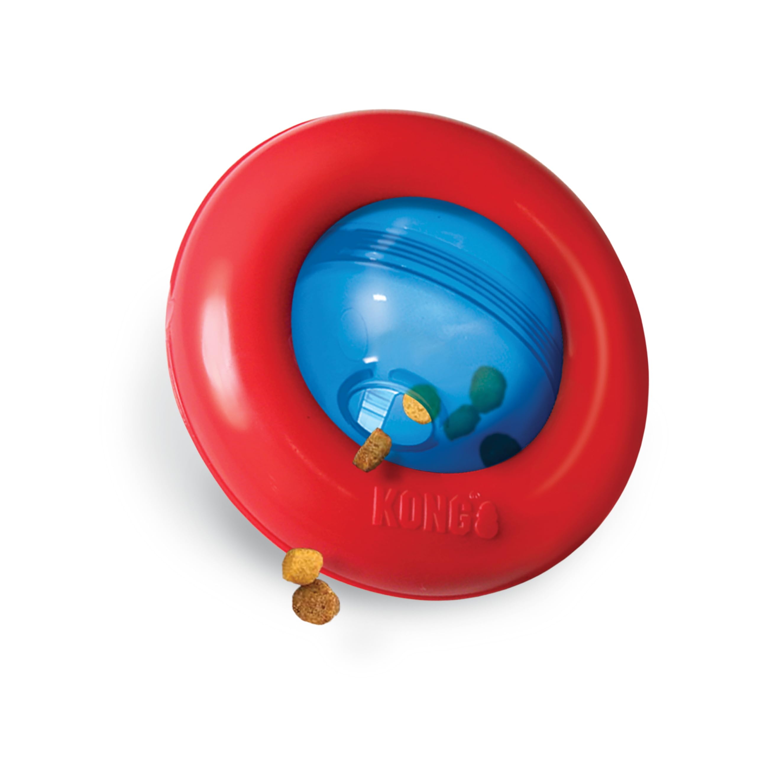 KONG Gyro treat-dispensing dog toy showing reward-based play