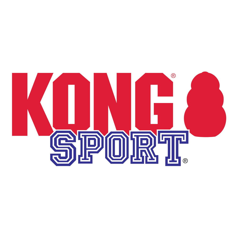 KONG Holiday Sport Balls 2-pack close-up texture showing thick walls.