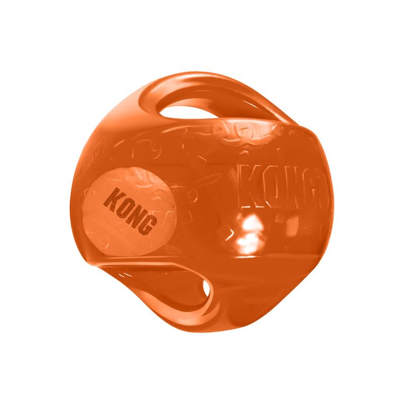 KONG Jumbler Ball durable material built to withstand vigorous play.