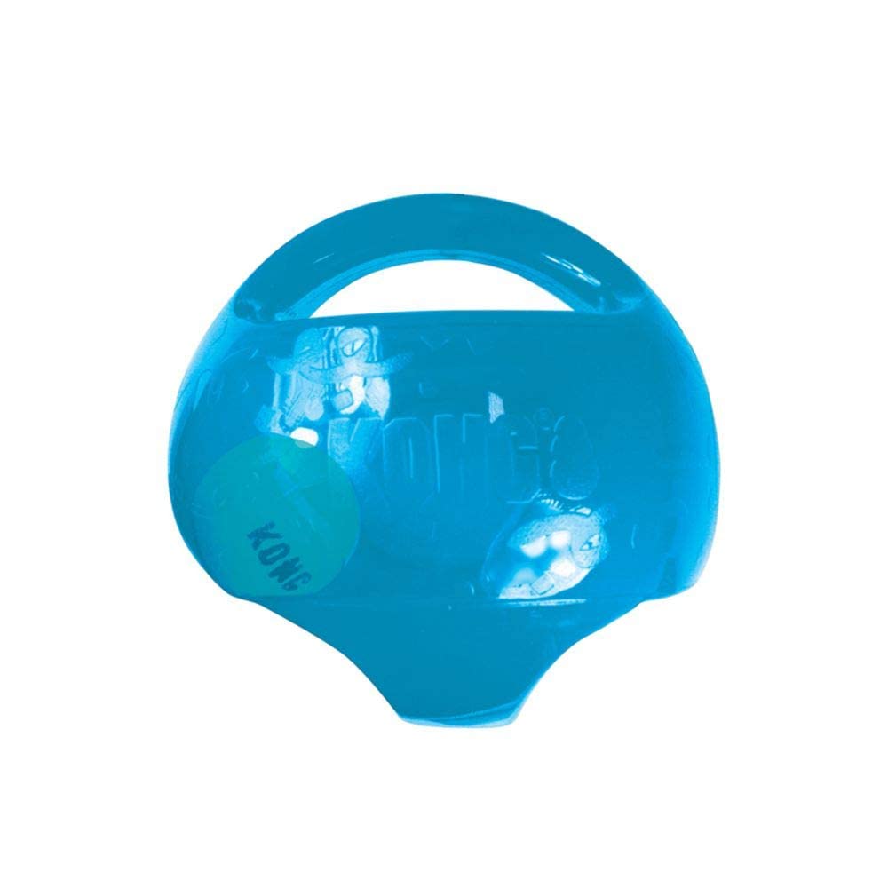 KONG Jumbler Ball easy-grab design suits medium to large dogs.