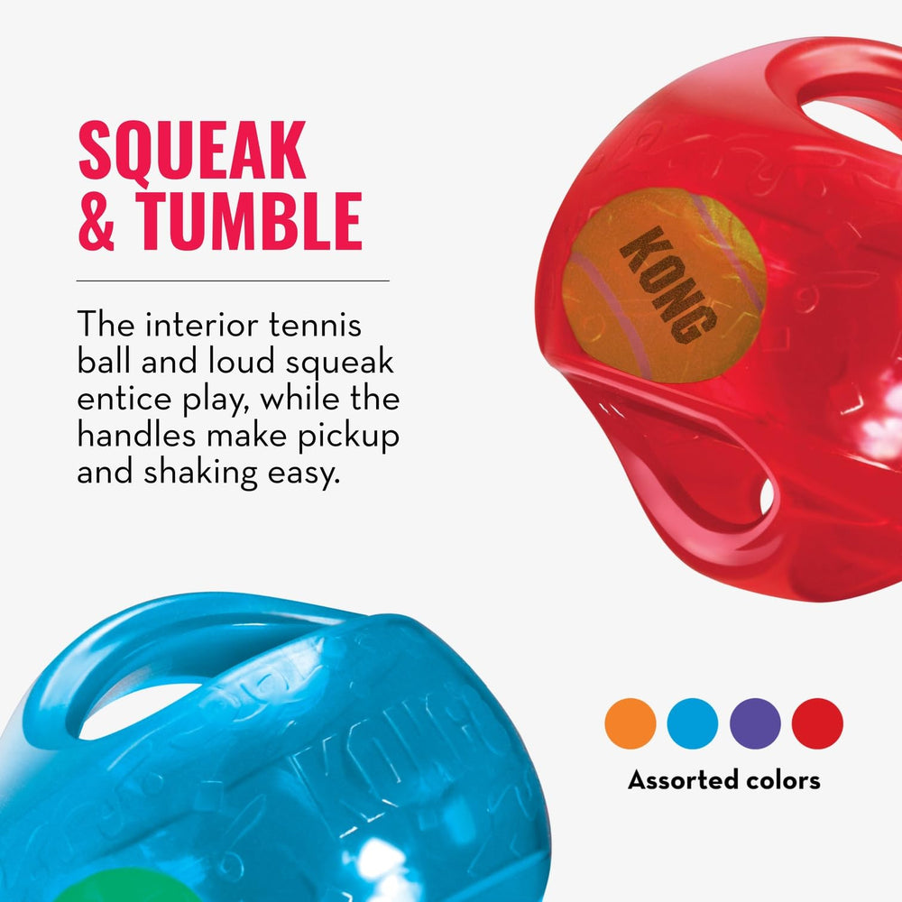 KONG Jumbler Ball easy-grab design supports confident handling during games.