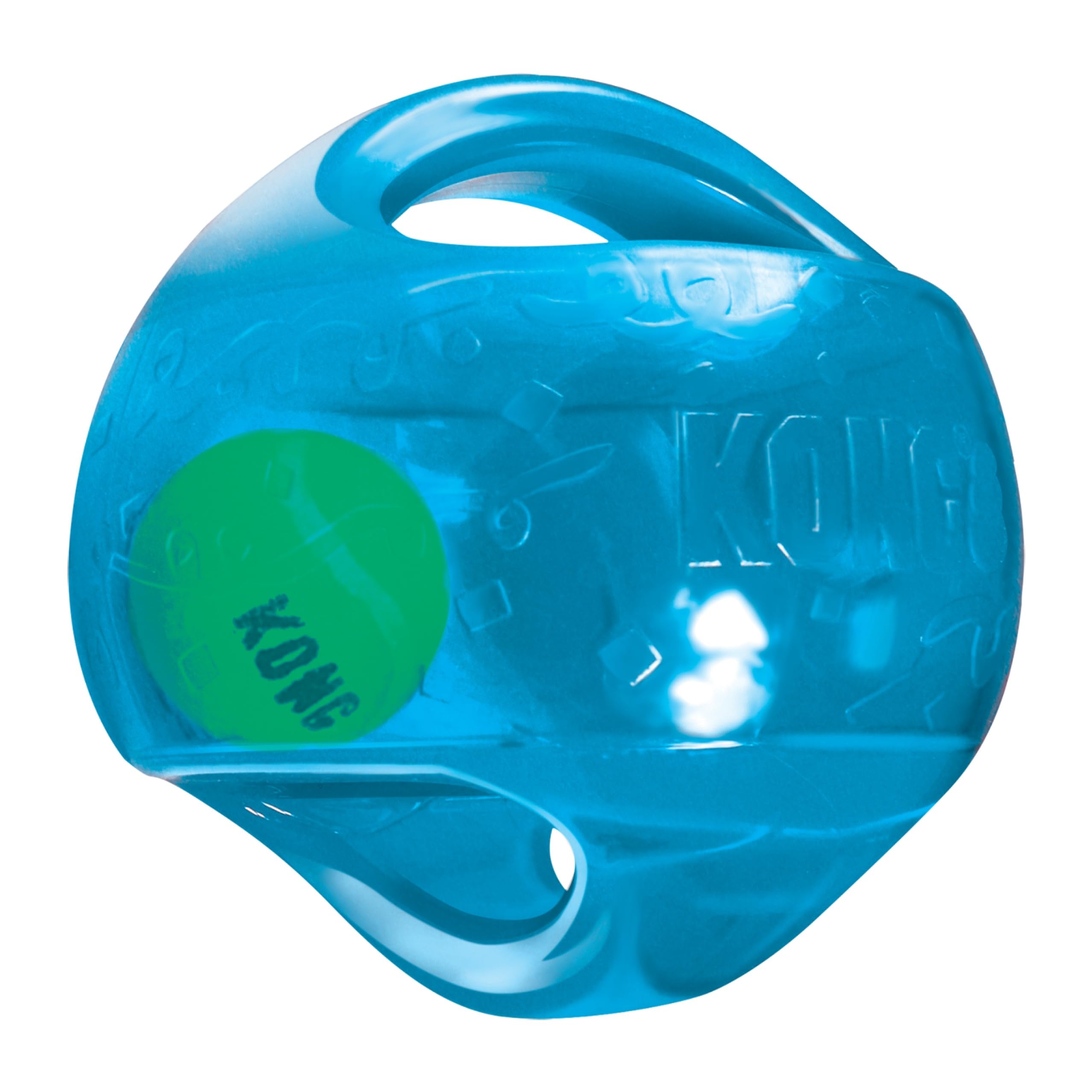 KONG Jumbler Ball random-color pack enhances interactive fetch play for dogs.
