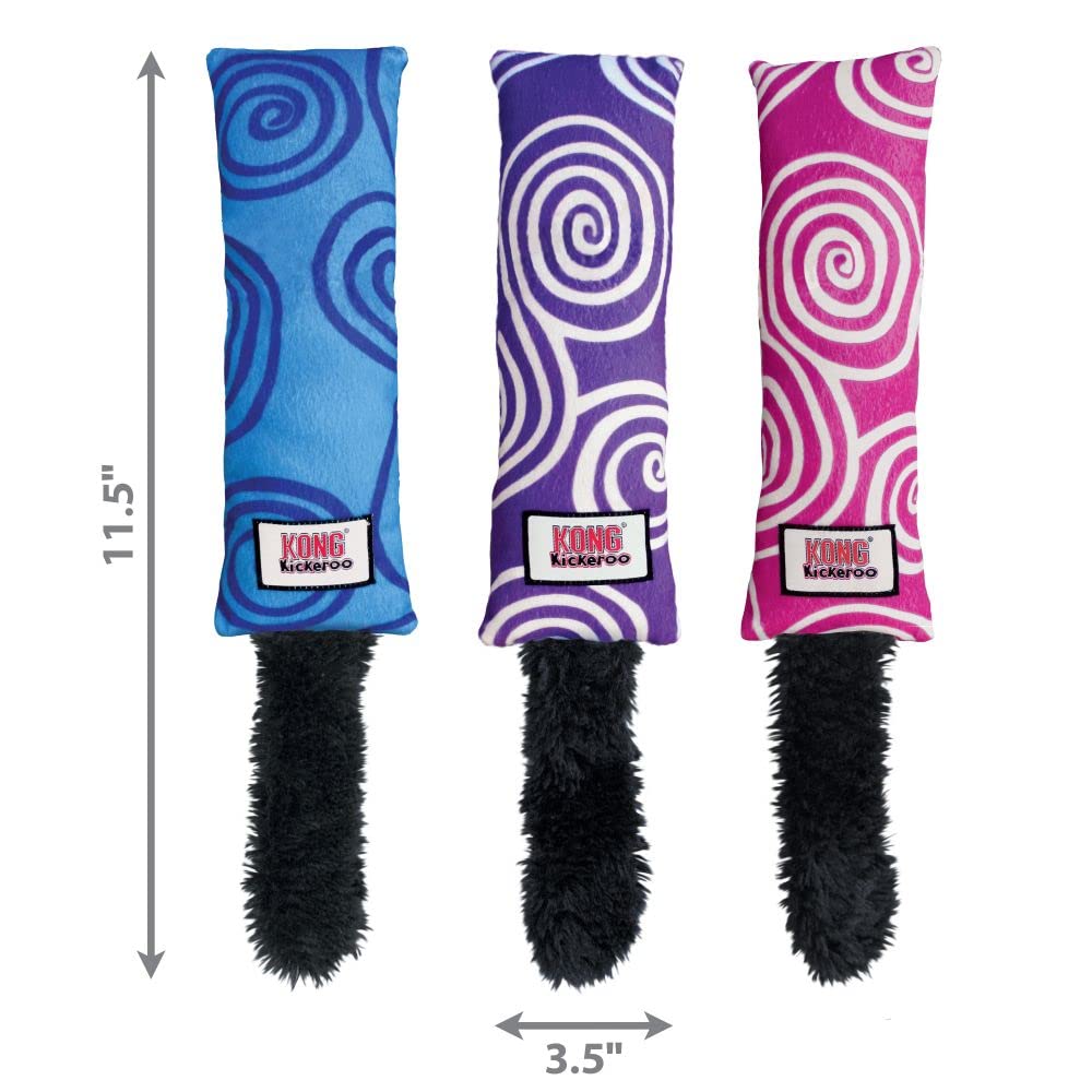 KONG Kickeroo Swirl soft plush shot for cuddling and comforting quiet play