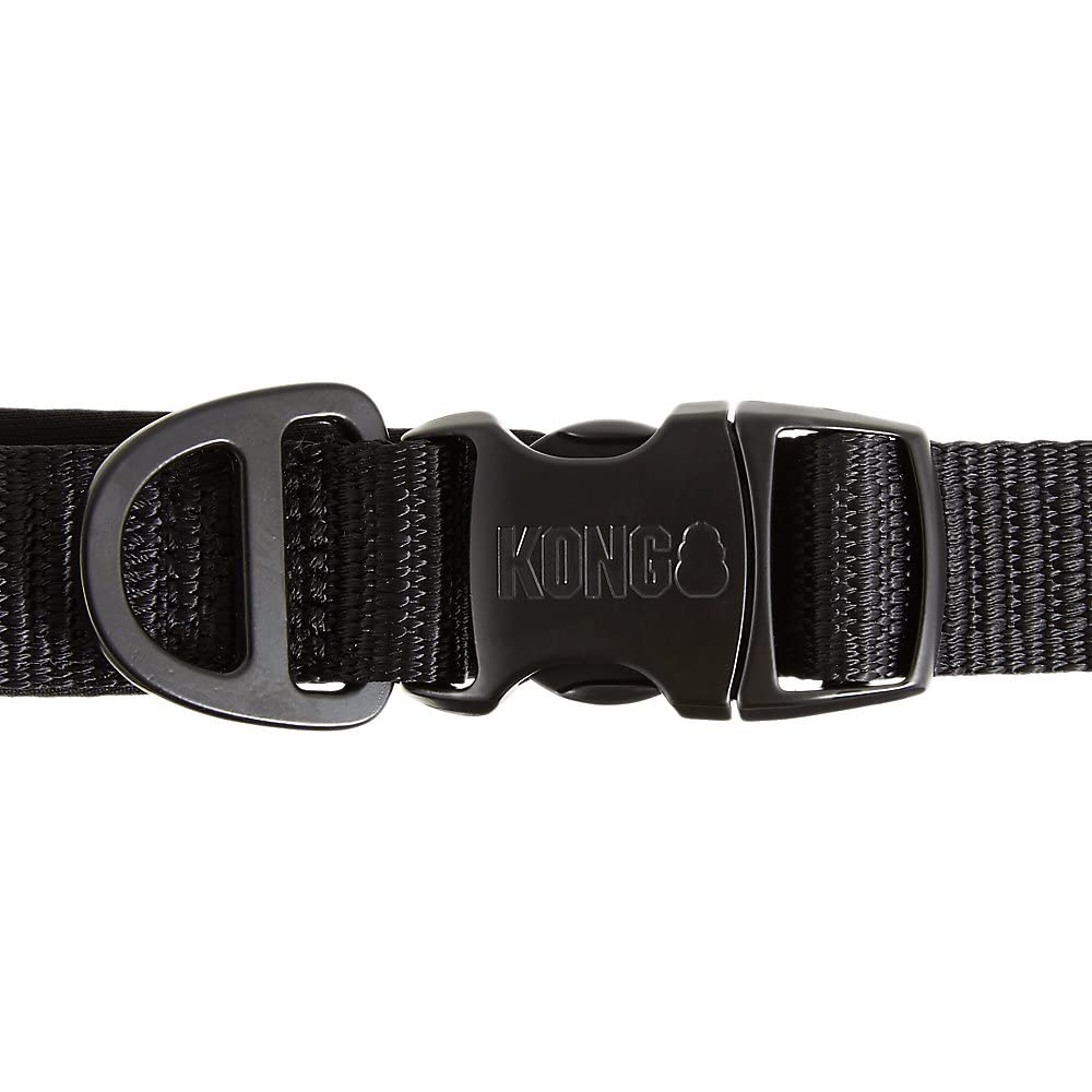 KONG neoprene-lined padded handle providing soft comfort on long walks.