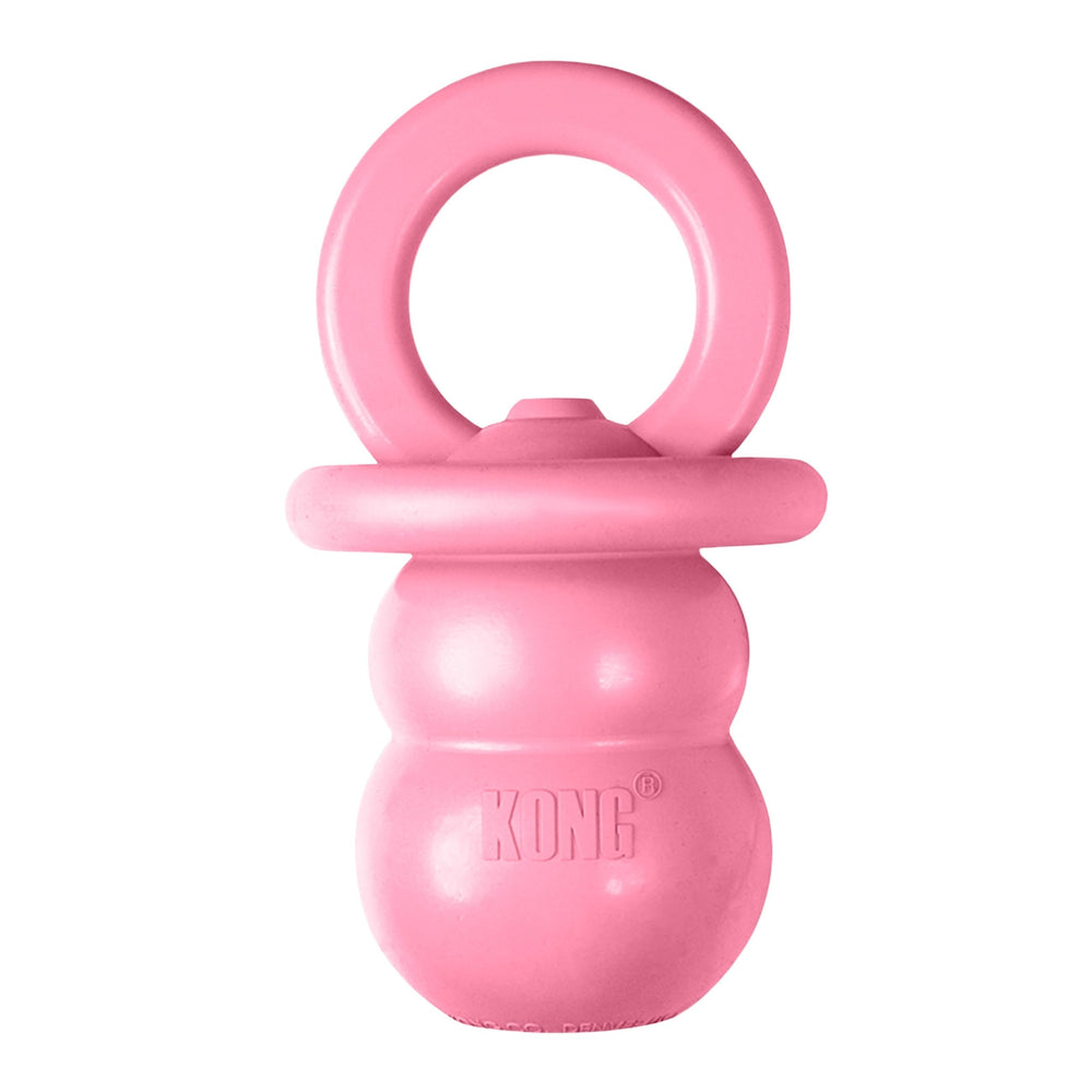 KONG Puppy Binkie pacifier design pink for teething