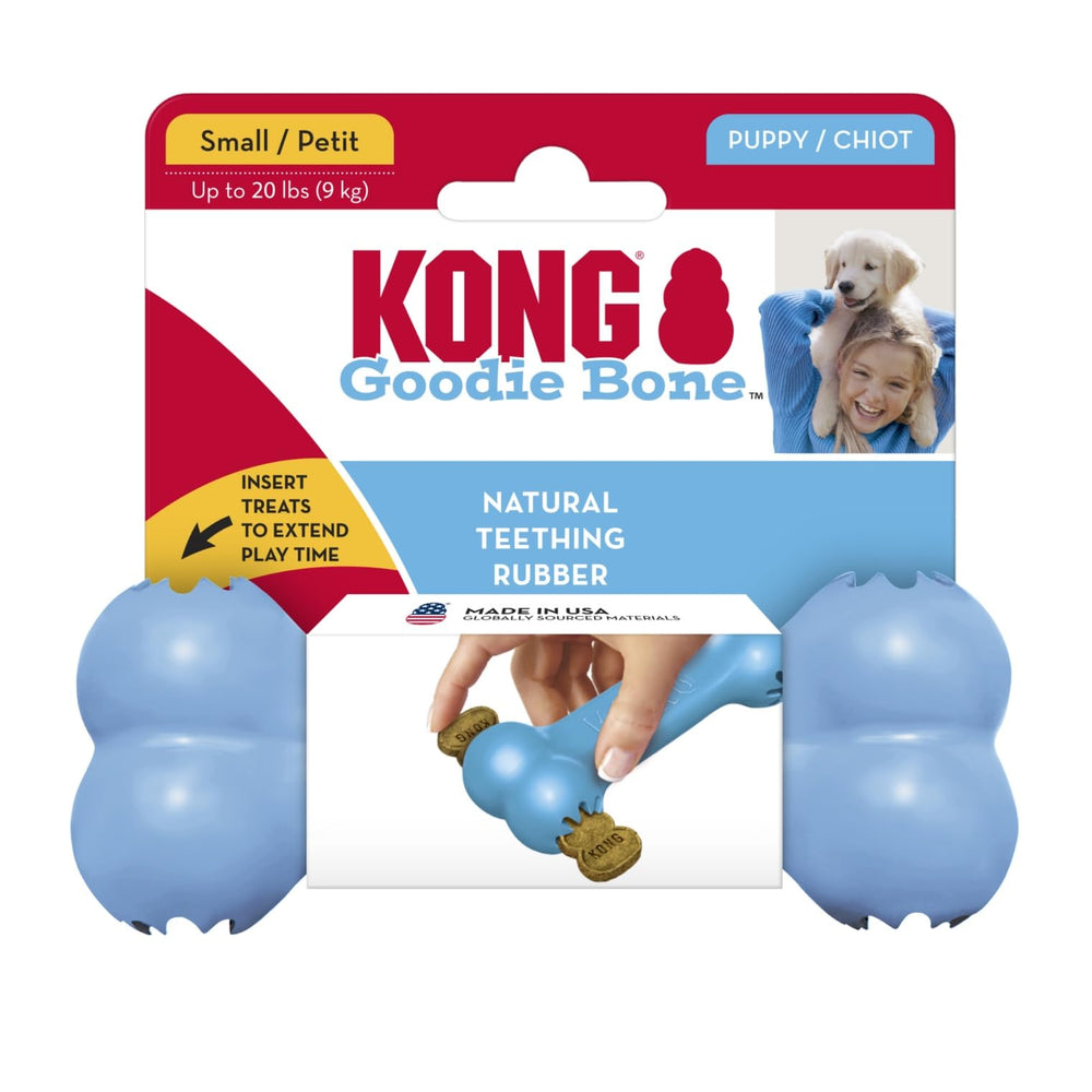KONG Puppy Goodie Bone supervision reminder image for safe use.