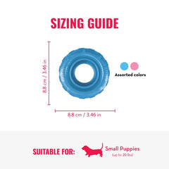 KONG Puppy Tires natural rubber close-up shows sturdy chew surface