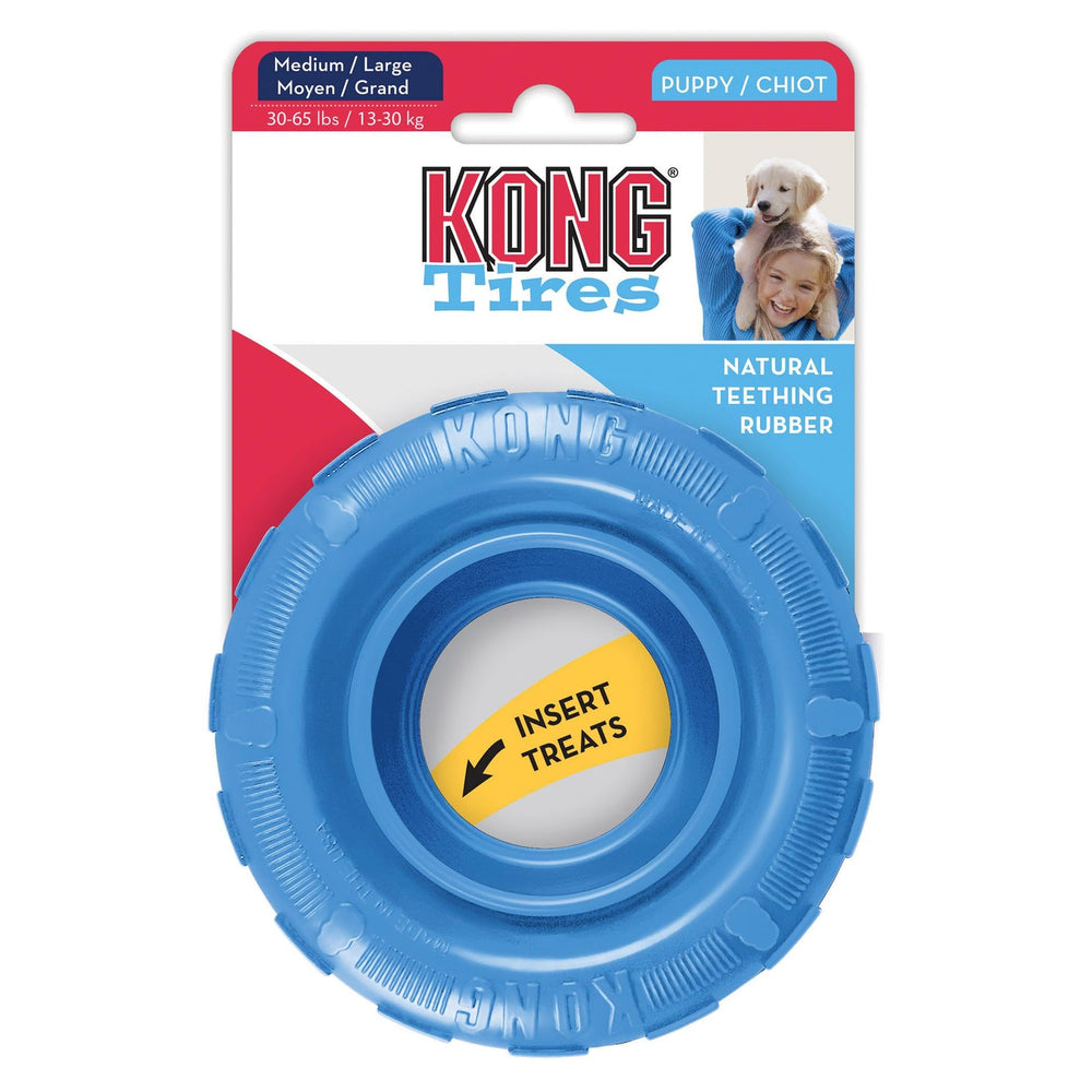 KONG Puppy Tires playtime-use during interactive sessions