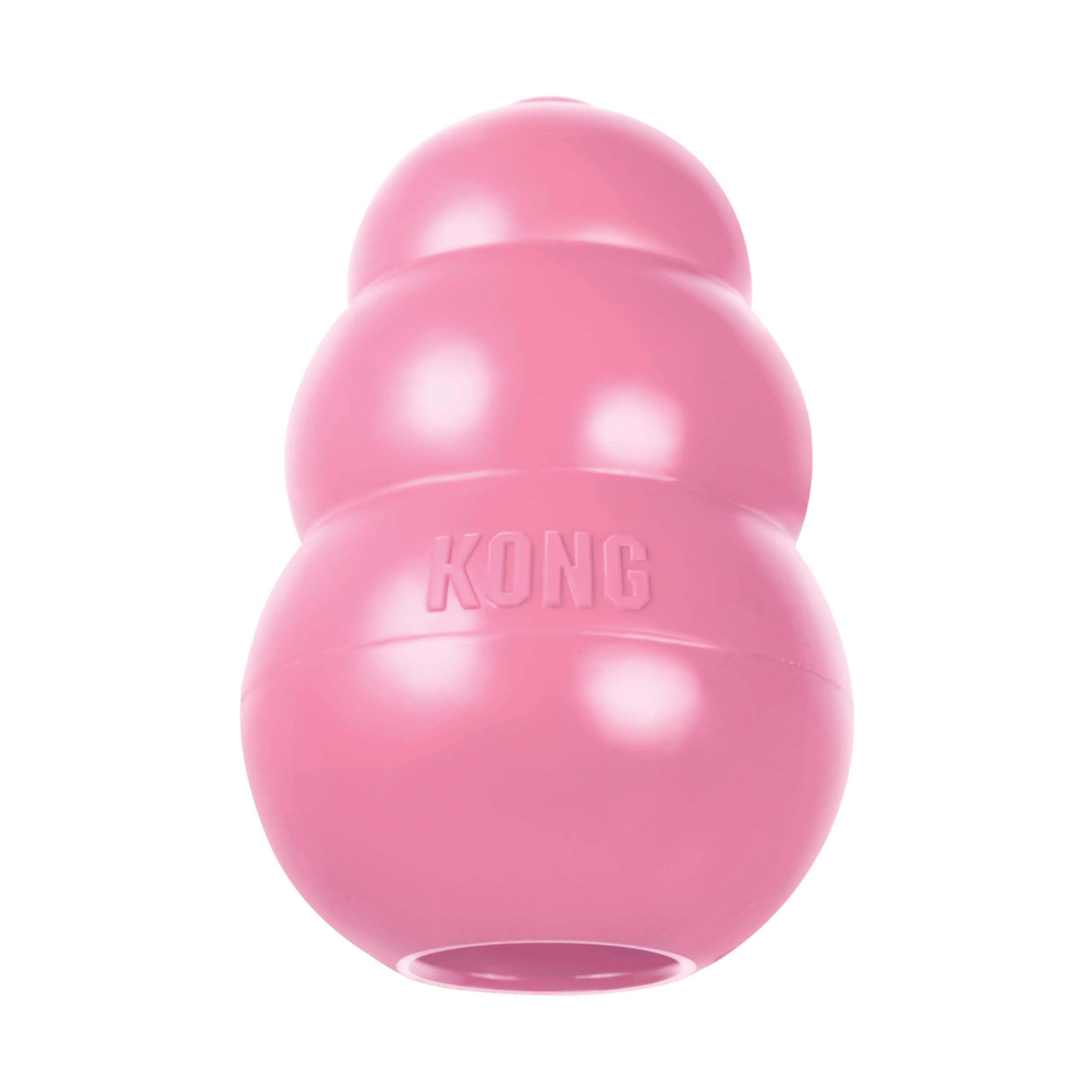 KONG Puppy Toy closeup shows natural teething rubber for gentle chewing.