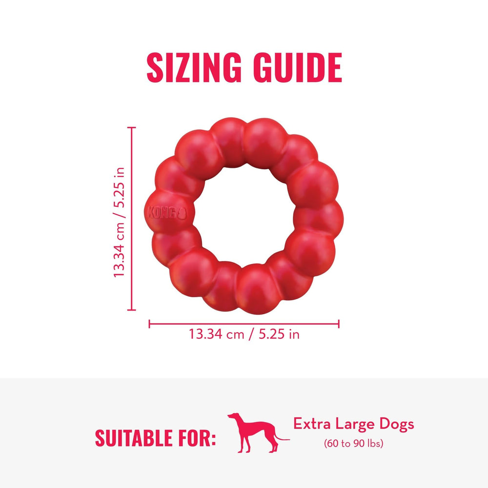 KONG Ring X-Large closeup durability for long-lasting chew sessions.