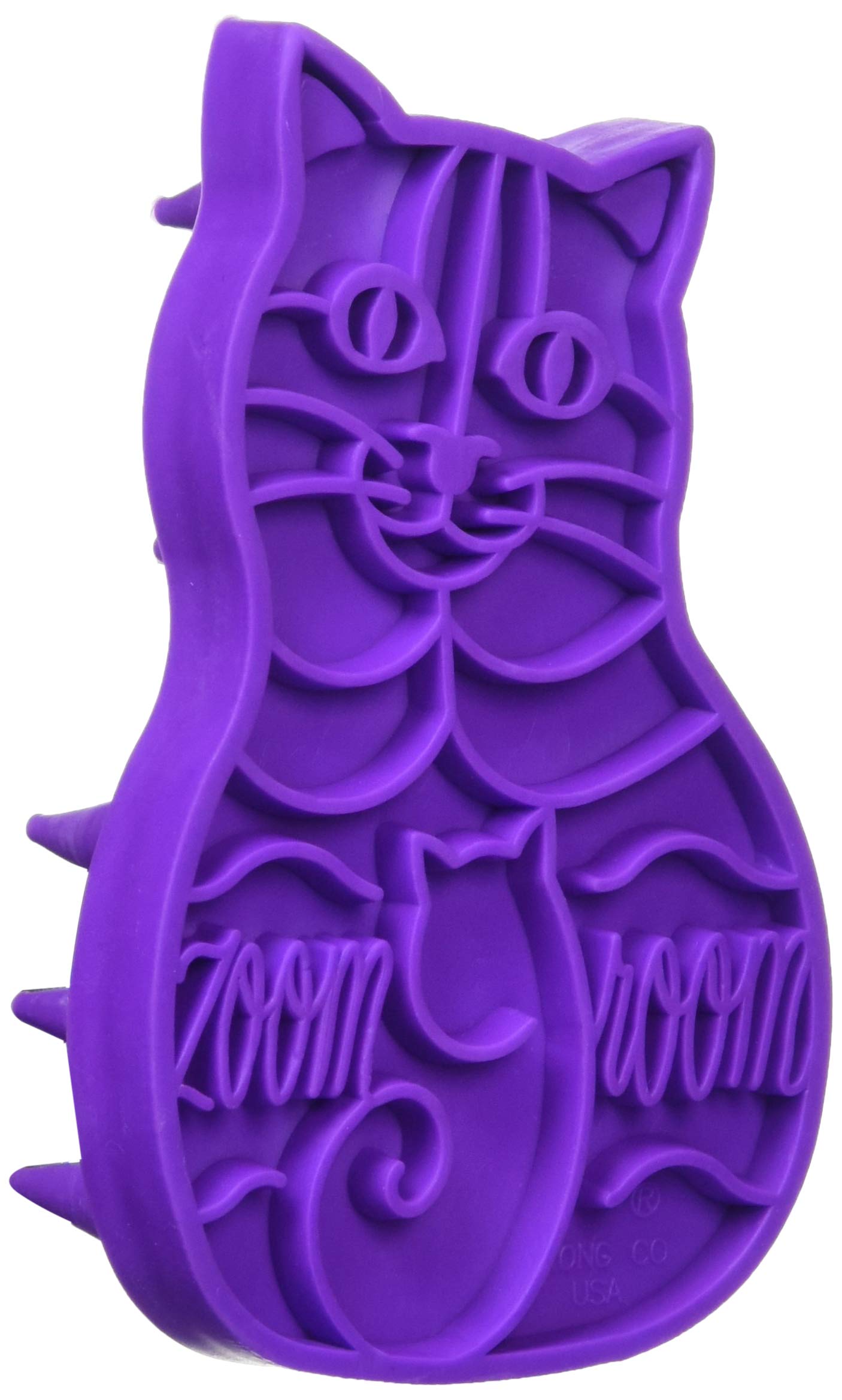 KONG Rubber Brush Cat closeup reveals skin-friendly TPE and gentle brushing.