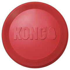 KONG Rubber Flyer large 2-pack red in-flight action ideal for extended play