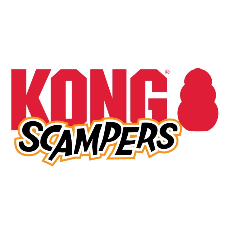 KONG Scampers tilted head curved tail view suggests unique shapes that invite playful nuzzling