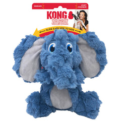 KONG Scrumplez Elephant Md, diseño seguro para juego interior moderado.