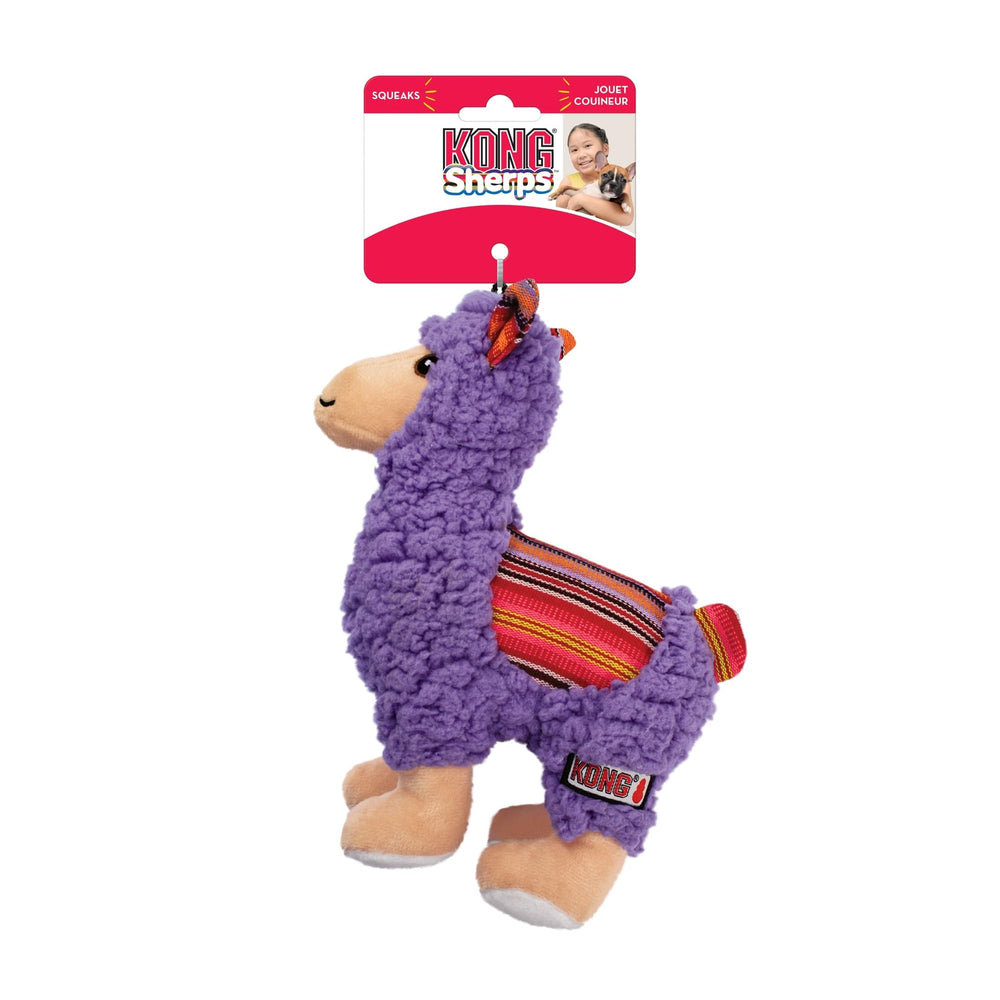 KONG Sherps llama indoor play view shows compact design for apartments.