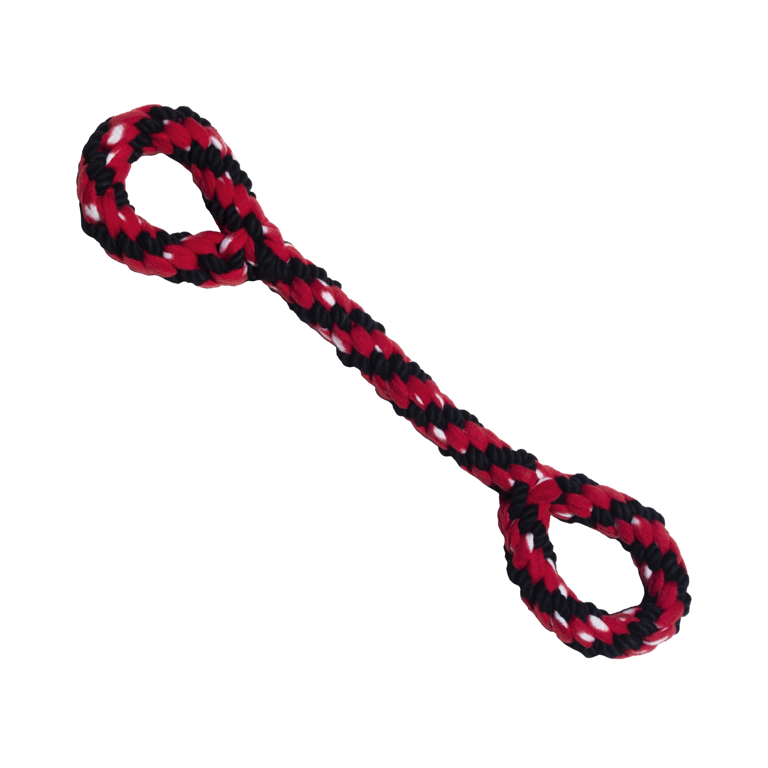 KONG Signature Rope 22' Double Tug braid detail promotes gentle mouth contact during play.