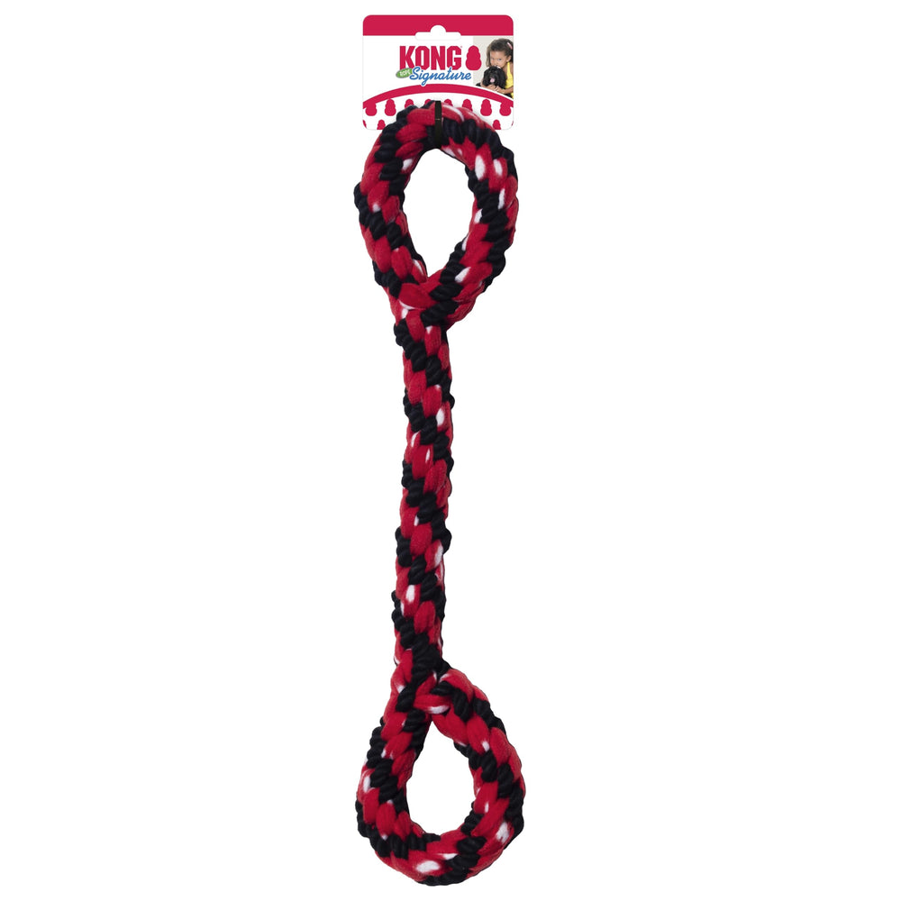Close-up of durable material on the KONG rope showing resilience during chew sessions.
