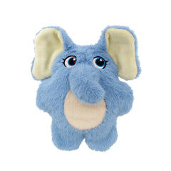 KONG Snuzzles Elephant small toy front view for indoor play and gentle chews.