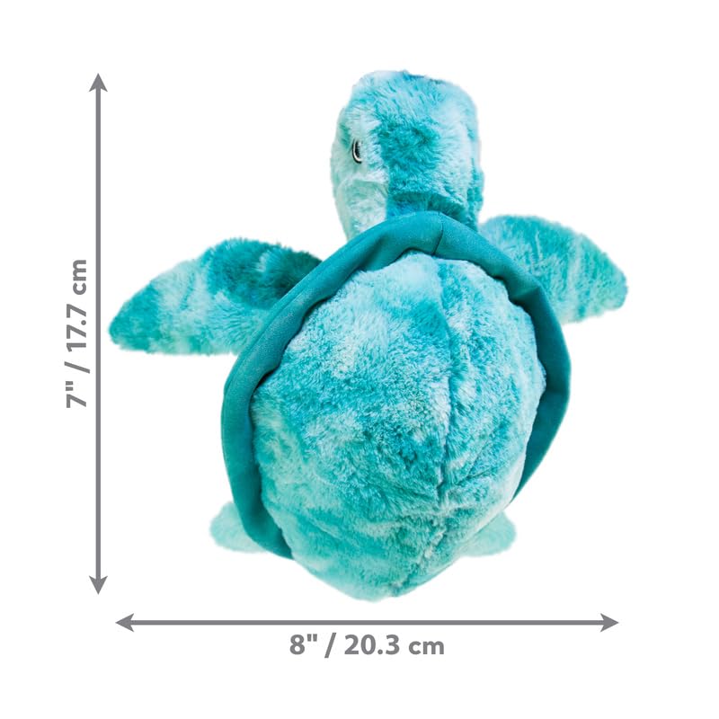 KONG SoftSeas Turtle Sm squeaker close-up sparks interactive play.