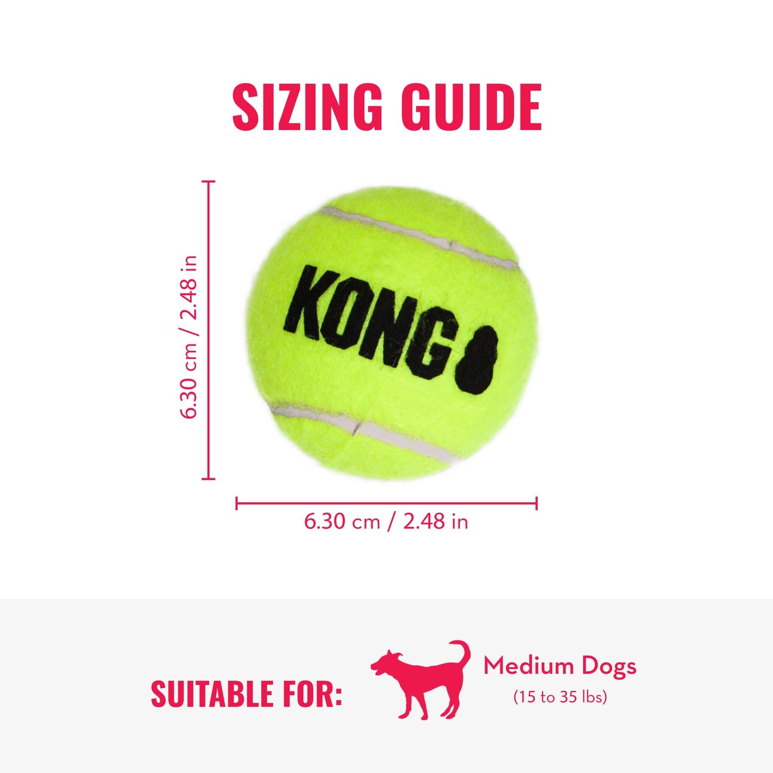 KONG SqueakAir balls soft non-abrasive surface supports safe indoor play.