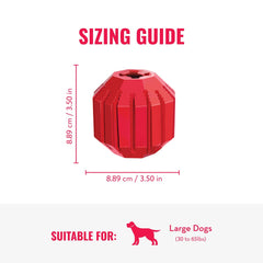 KONG Stuff-A-Ball treat-dispensing challenge to extend playtime