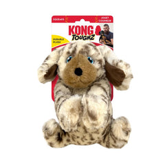 KONG Toughz durable plush toy during dog play for interactive chewing.