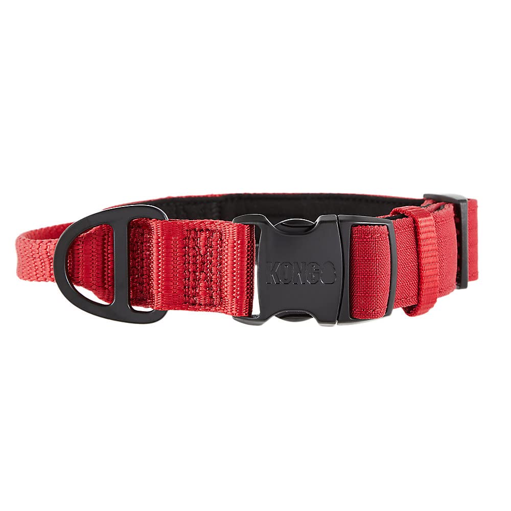 KONG Ultra Durable padded handle collar side view highlighting sturdy buckle and D-ring for control