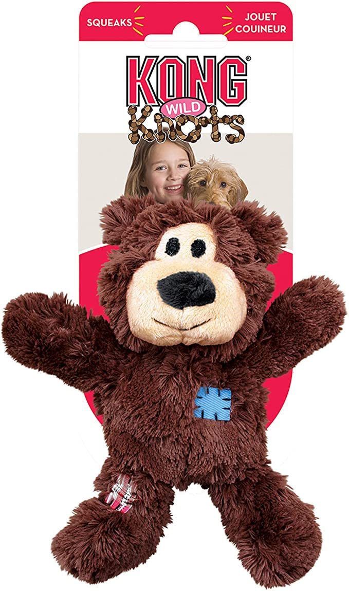 KONG Wild Knots Bears brand reliability supports long-lasting toys for everyday fun