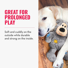 KONG Wild Knots Bears minimal stuffing reduces post-play mess.