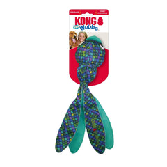 KONG Wubba Finz Blue Lg interior-balls closeup emphasizes bounce and squeak for enticing play.