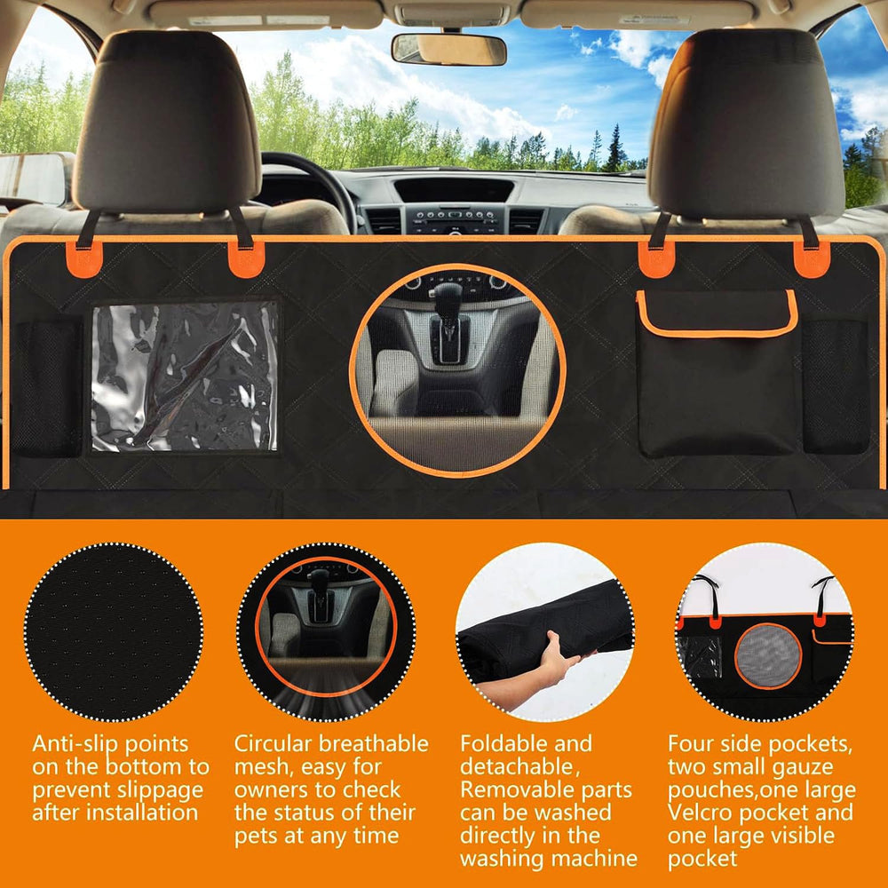 KONNAO dog seat cover quick installation across most vehicles
