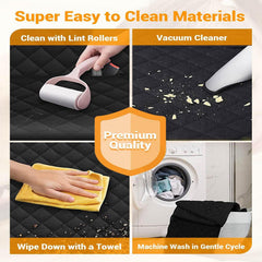 KONNAO dog seat cover mesh window demonstrates airflow and visibility