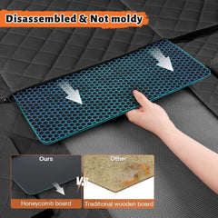 KONNAO dog seat cover storage pocket for organizing toys and bowls