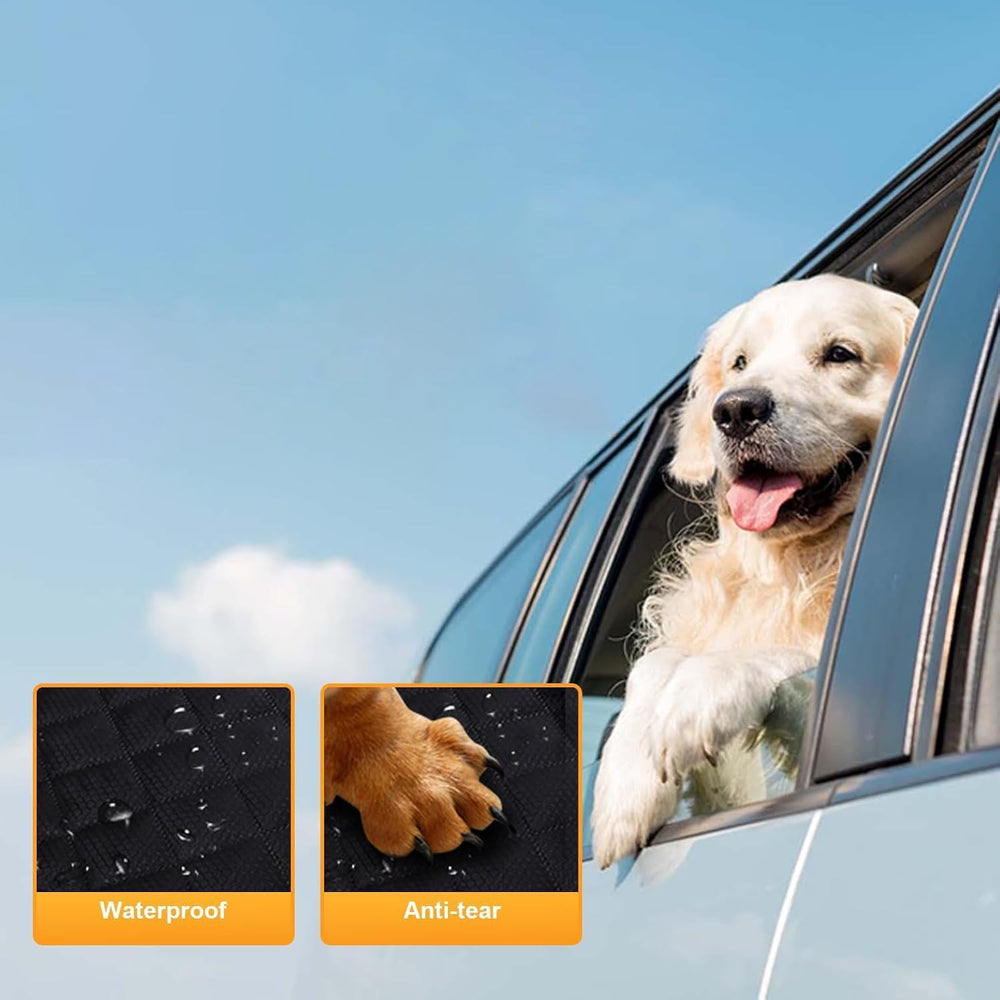 KONNAO dog seat cover waterproof fabric blocks spills and stains