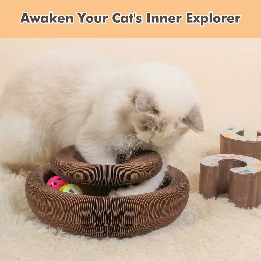 KONOATOR Kitty Kurlz with 2 bell balls for engaging play and scratching