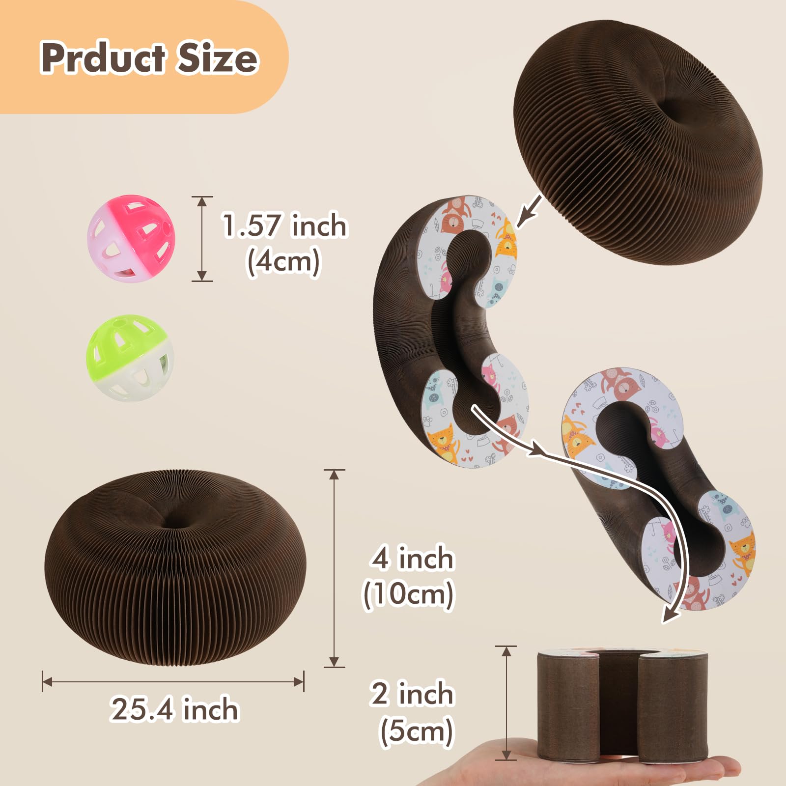 KONOATOR Kitty Kurlz honeycomb structure provides sturdy scratching surface