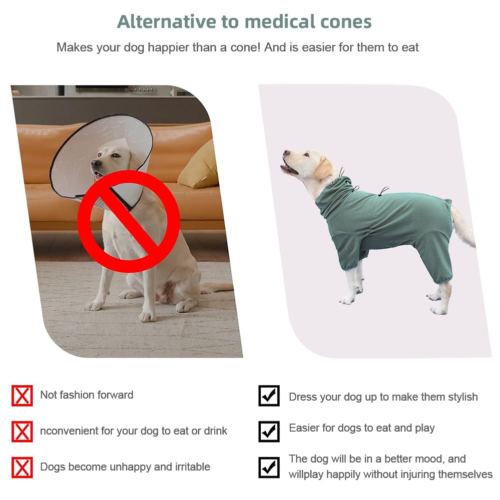 KOOGAL Dog Pajamas green sleepwear setup for nighttime calm